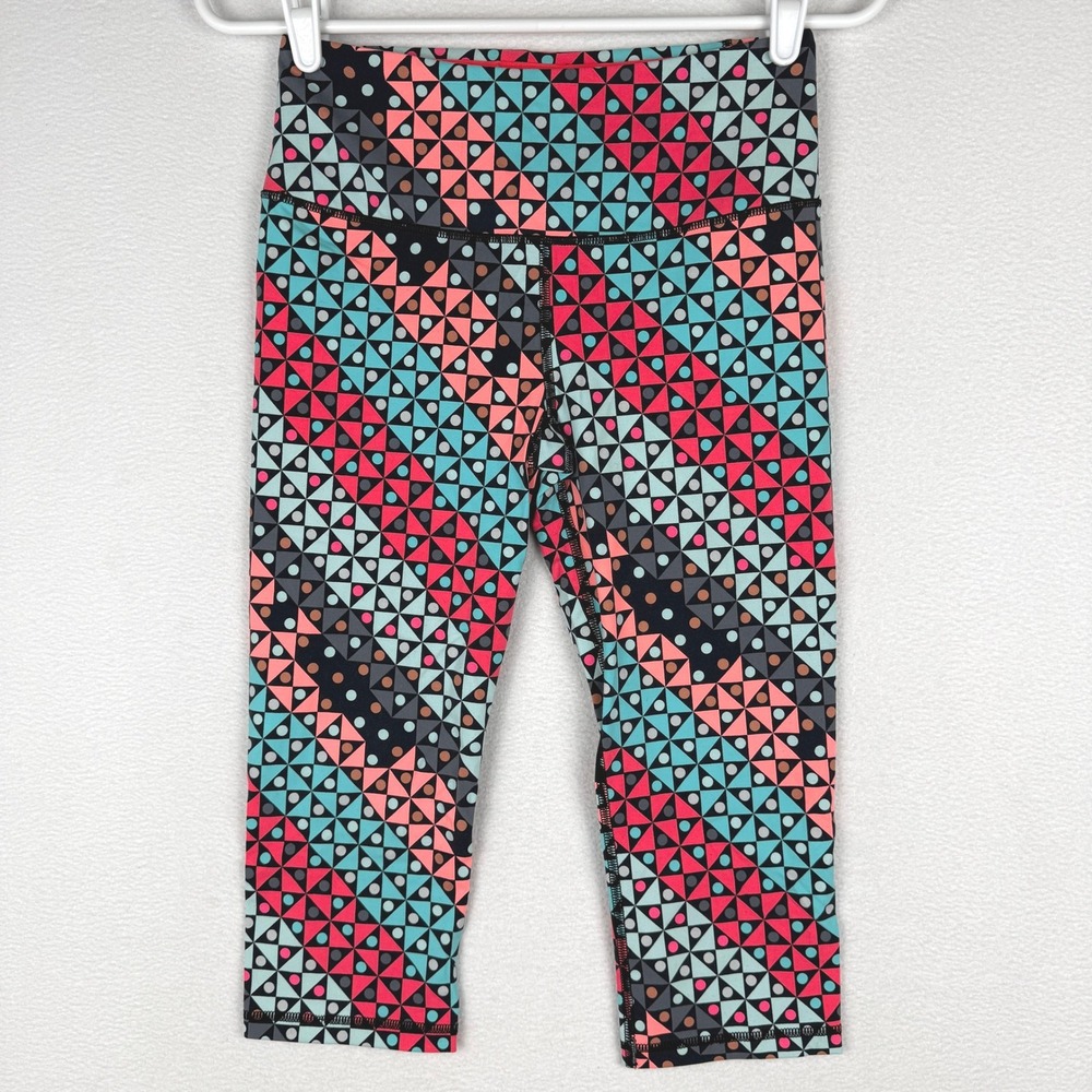 Victoria's Secret VSX Sport Crop Leggings Womens Small Multicolor Geometric